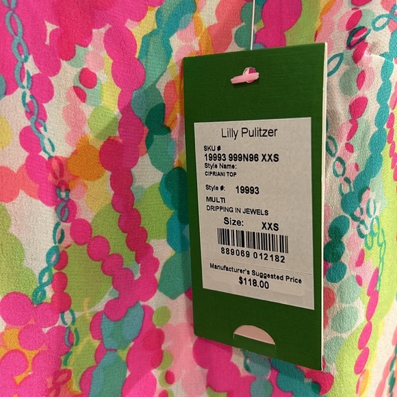 Lilly Pulitzer Ciprani Top in Dripping Jewels - Picture 2 of 5